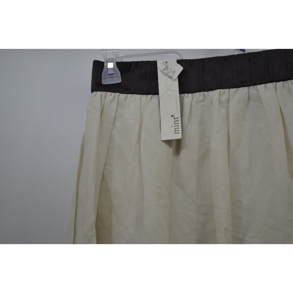 Mint Jodi Arnold silk skirt Color Black Deep Purple Anthropologie Silk Li Size 8 - Picture 8 of 13